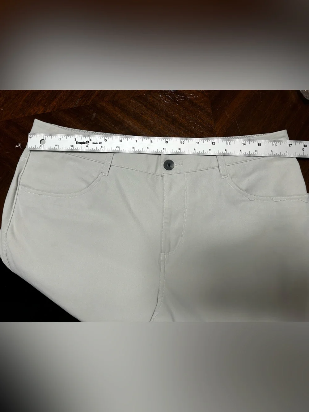 Vuori Men's 33x29 Cascade Tech Chino Performance Pants Grey Athletic Golf Work